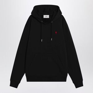 Ami Paris Men's Black Ami De Coeur Hoodie